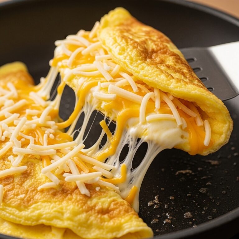 Cheesy Omelet Sandwich Recipe