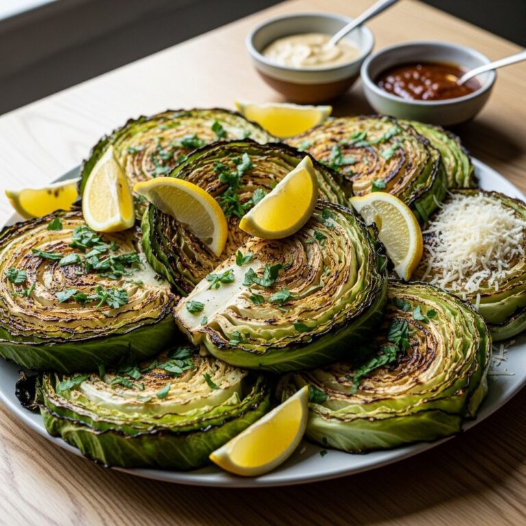 35 Minutes Blistered Cabbage Steaks