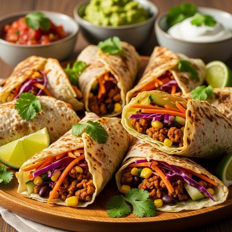 Crispy Cabbage Taco Wrap Recipe