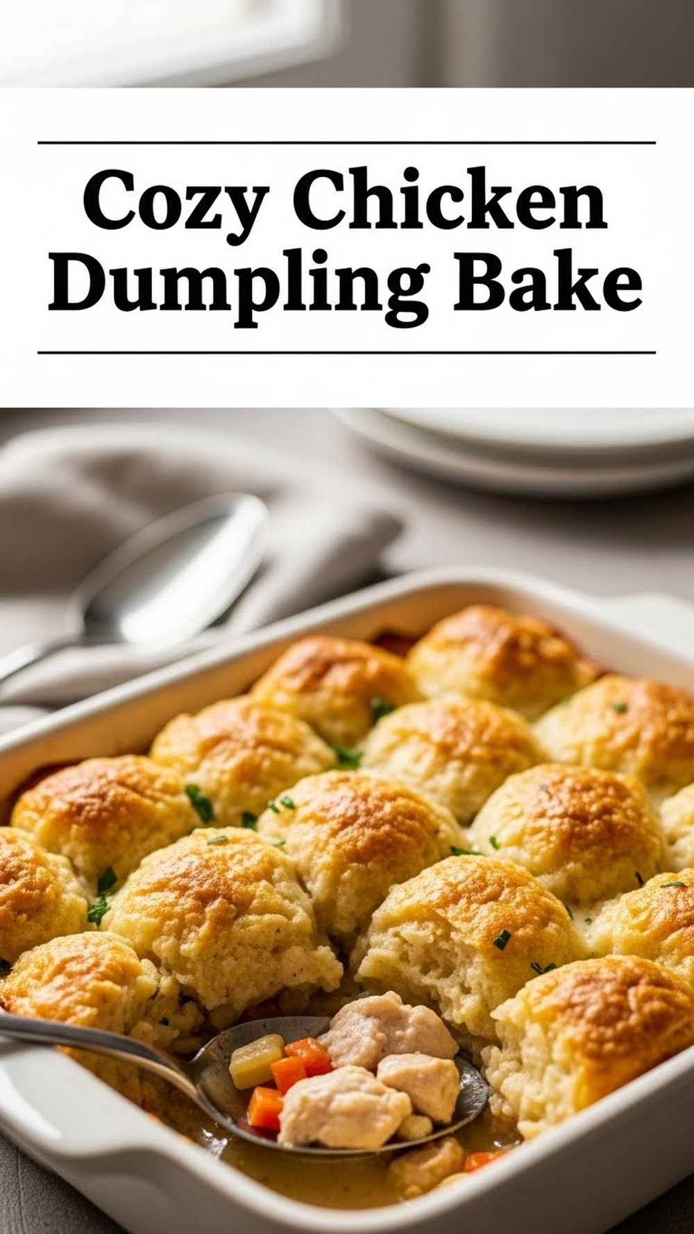 Cozy Chicken Dumpling Bake