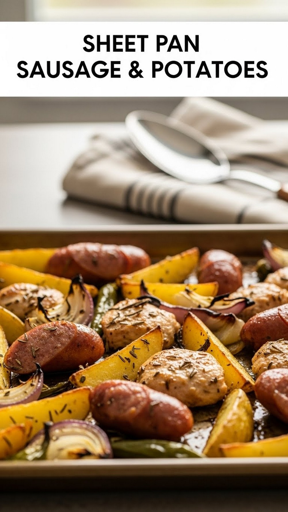 Sheet Pan Sausage (or Chicken) & Potatoes