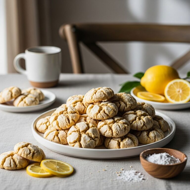 Meyer Lemon Crinkle Cookies Recipe