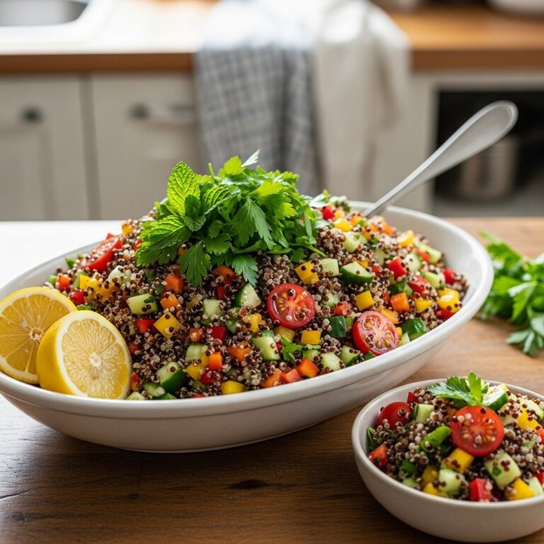 Organic Rainbow Quinoa Salad Recipe
