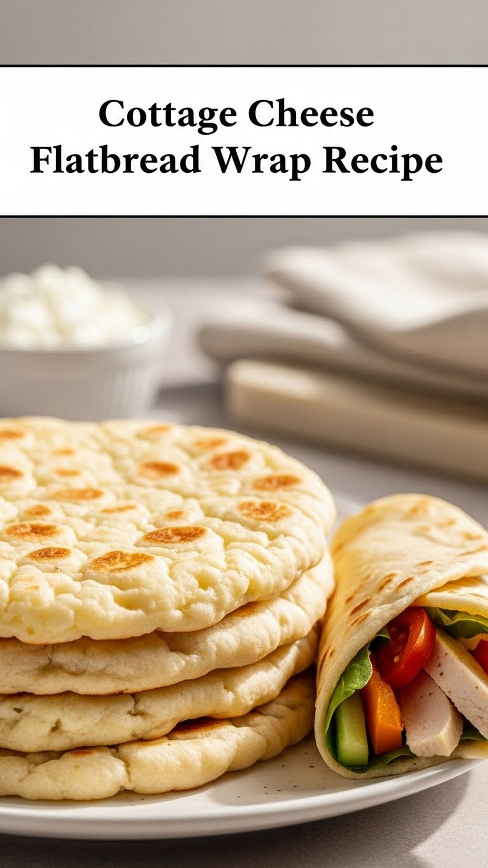 Cottage Cheese Flatbread Wrap Recipe