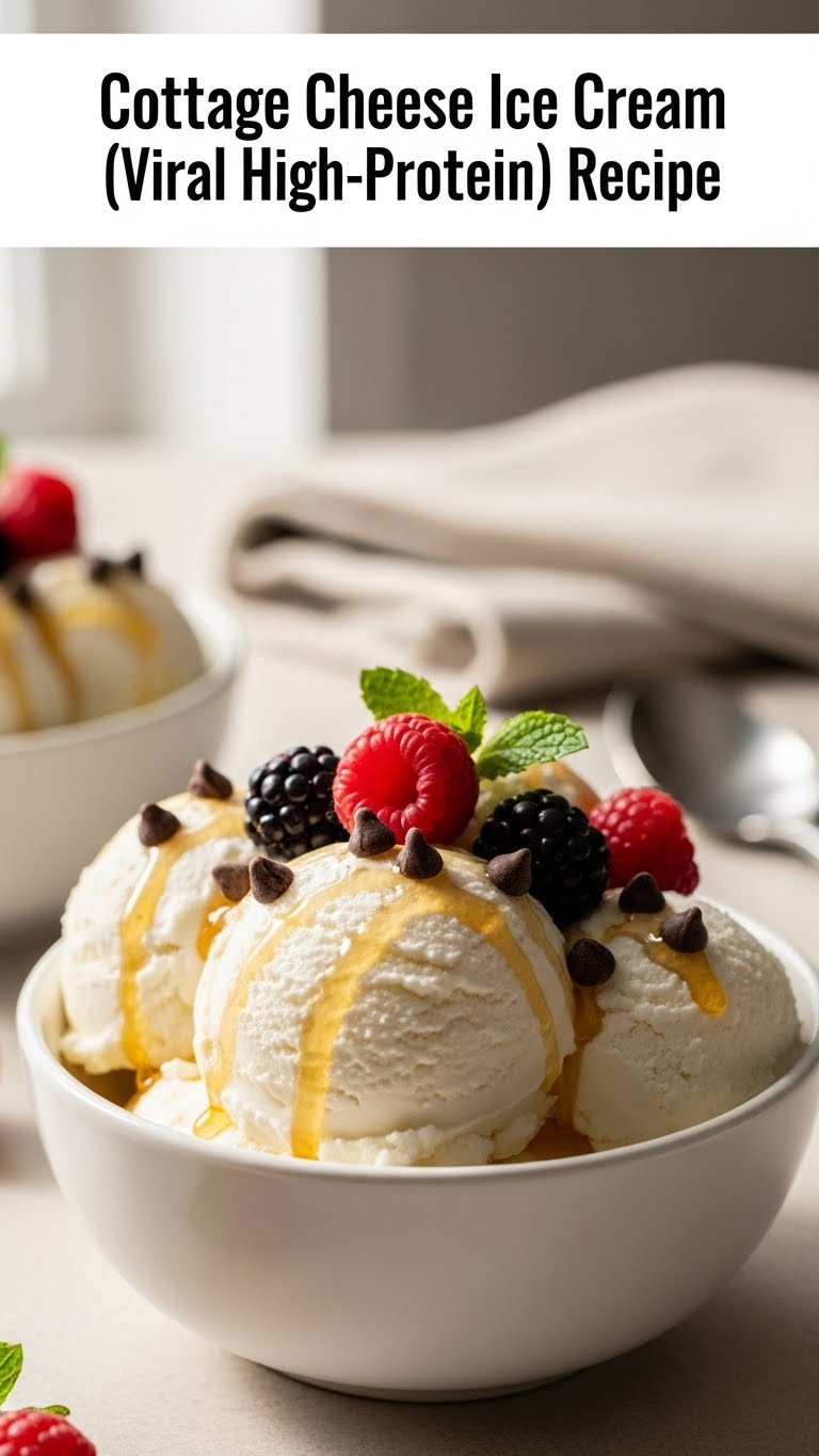 Cottage Cheese Ice Cream (Viral High-Protein)