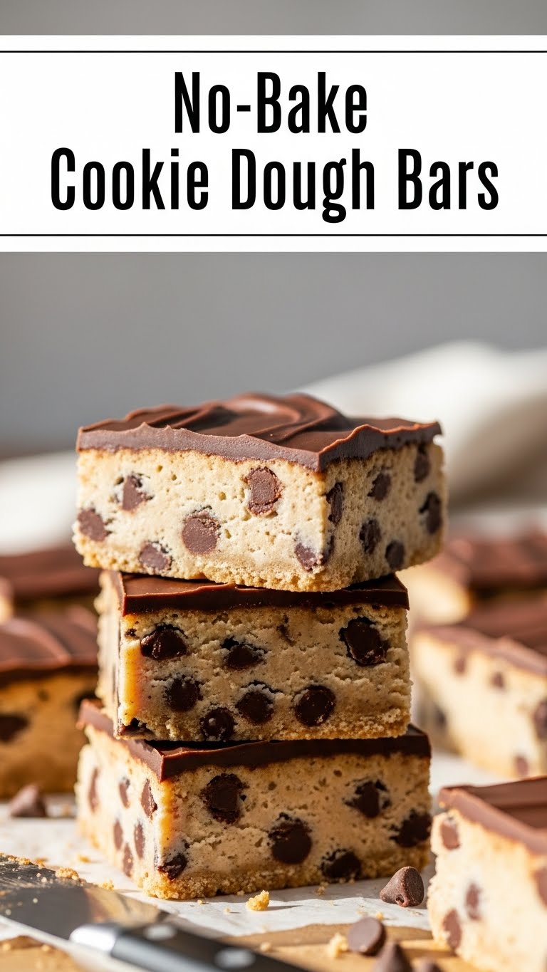 No-Bake Cookie Dough Bars
