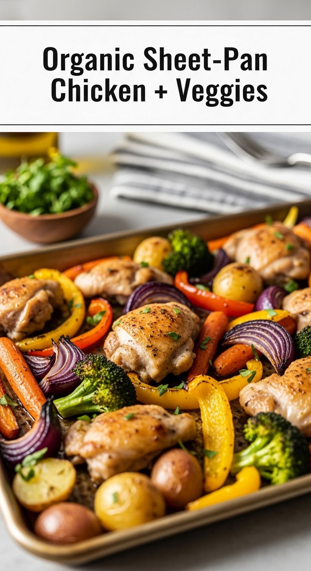Organic Sheet-Pan Chicken + Veggies