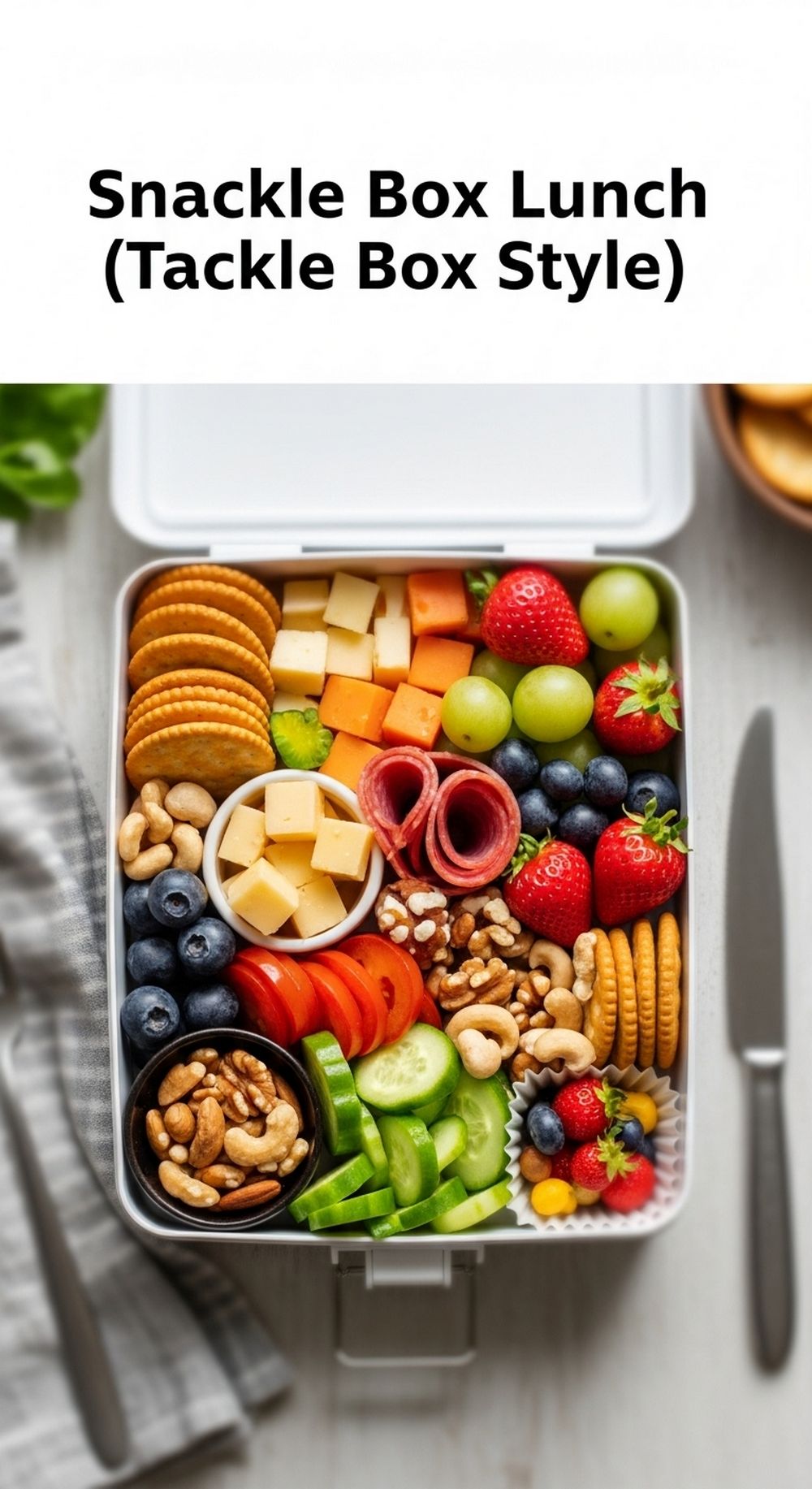Snackle Box Lunch (Tackle Box Style)