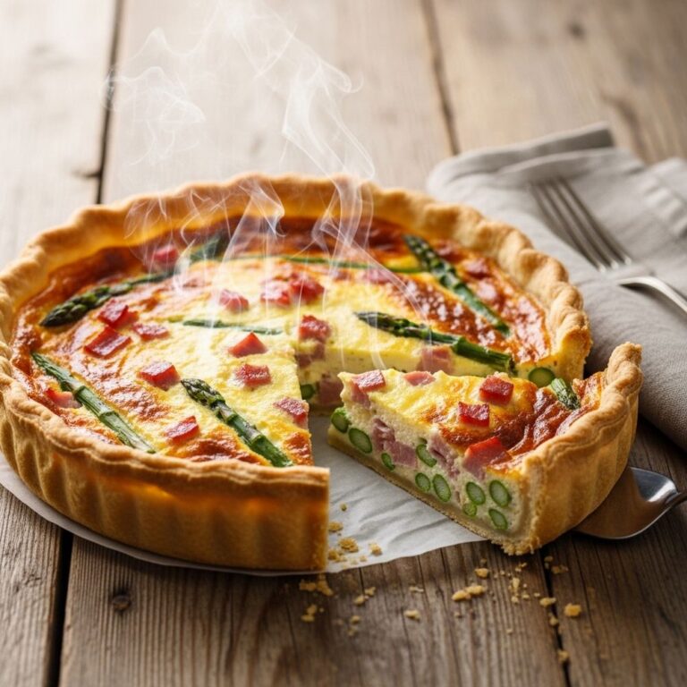 Ham & Asparagus Quiche Recipe