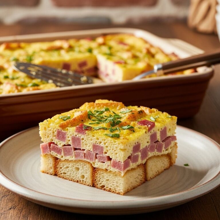 Leftover Ham Breakfast Casserole Recipe