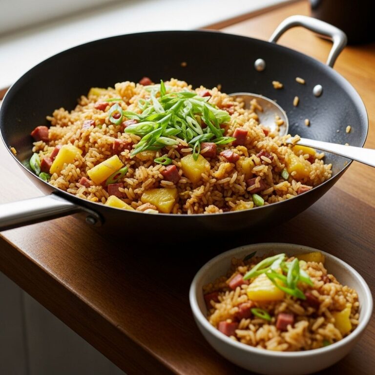 Pineapple Ham Fried Rice Recipe