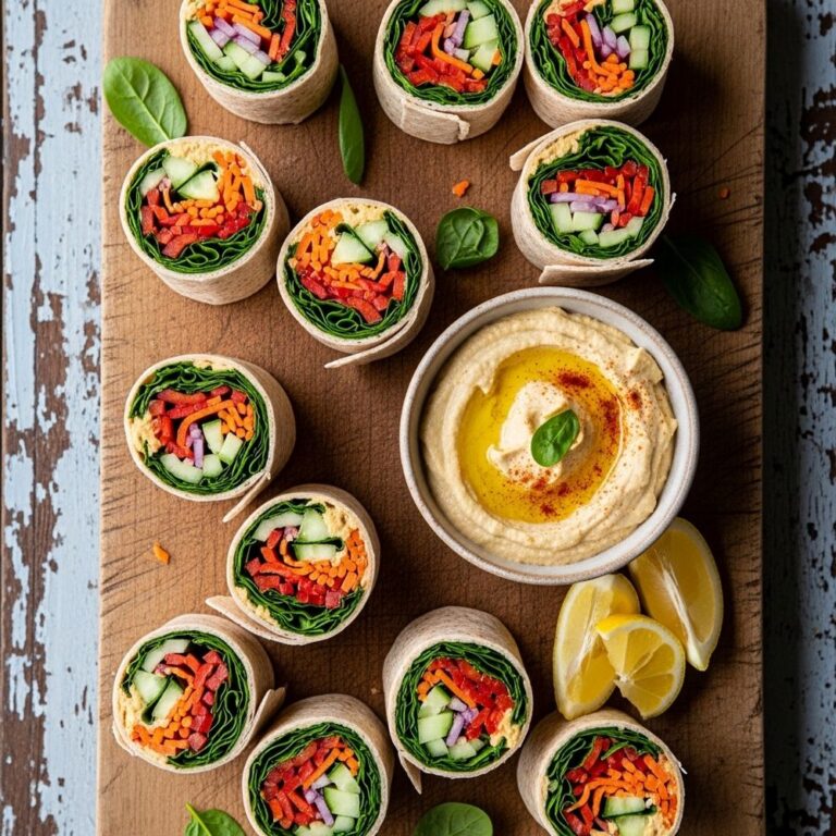 Quick and Easy Veggie Hummus Wrap Recipe
