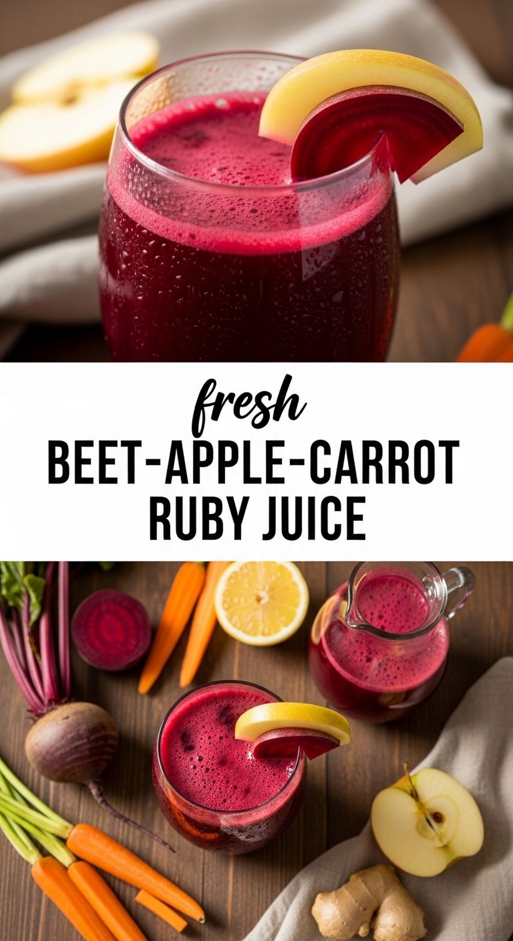 Beet–Apple–Carrot “Ruby” Juice