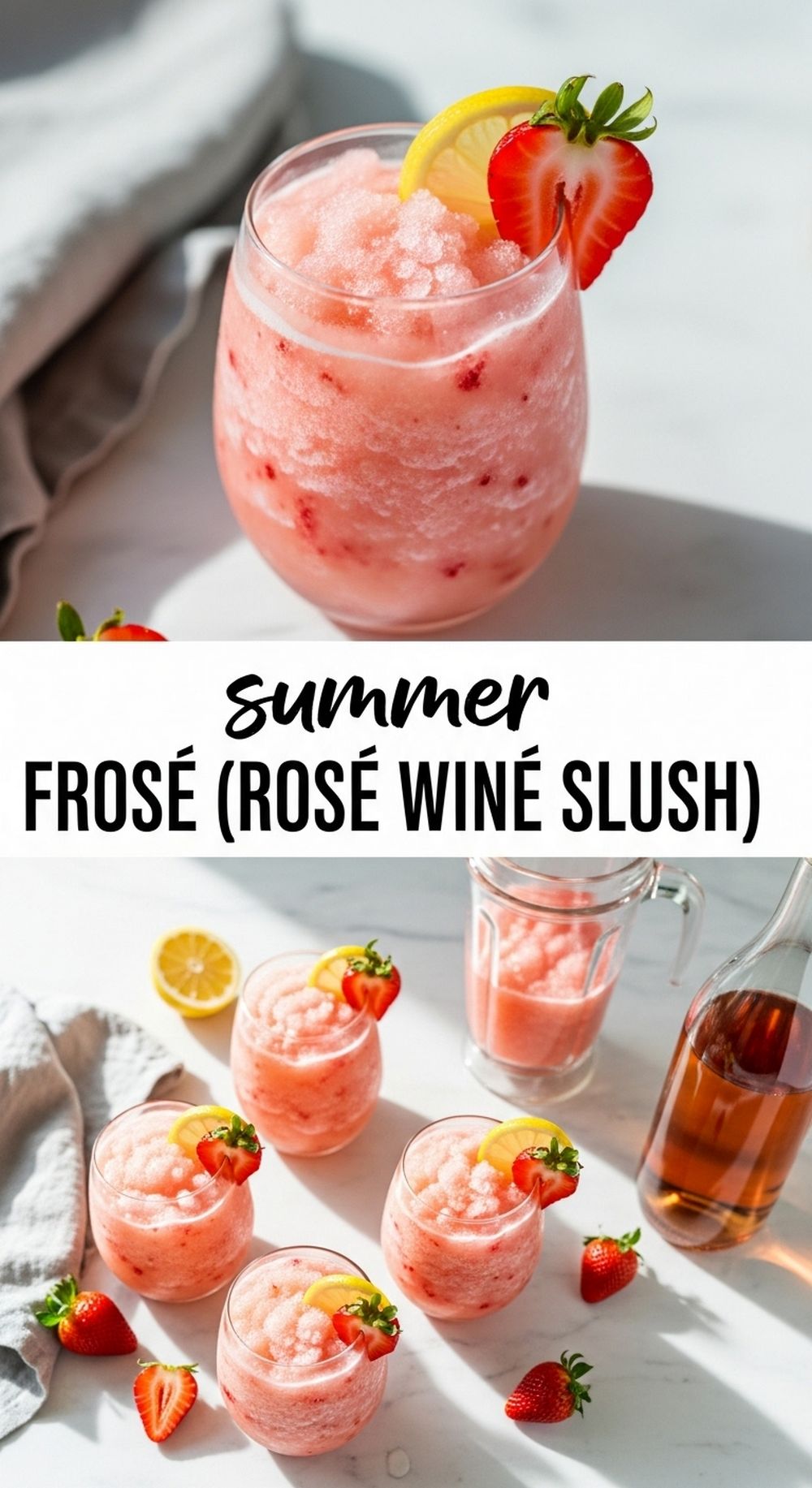 Frosé (Rosé Wine Slush)