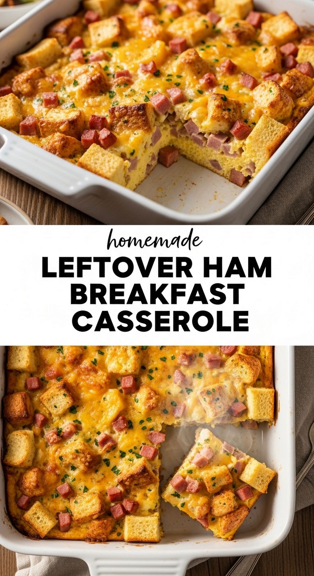 Leftover Ham Breakfast Casserole